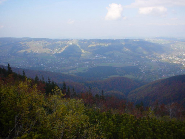 Widok ze szczytu na Zakopane.