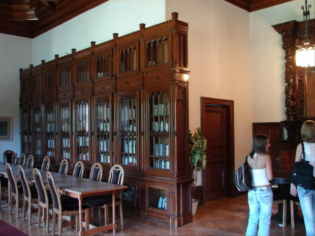Zamek oraz wnętrze Biblioteki Zamkowej