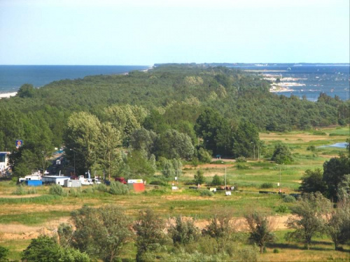 Władysławowo - widok z wieży obserwacyjnej na Mierzeję Helską