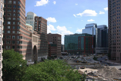 #Boston #budynki #chmury #niebo #miasto