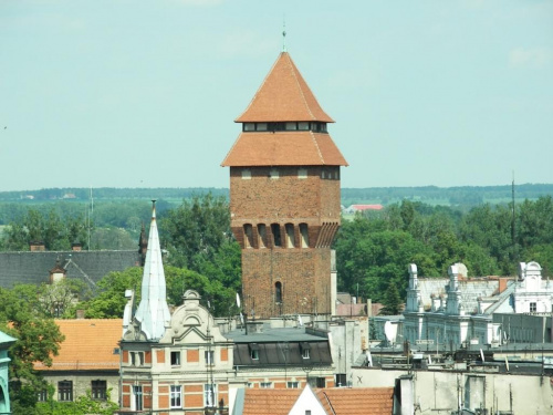 Widok z wiezy kosciola ewangielickiego na miasto #MiastoKluczbork
