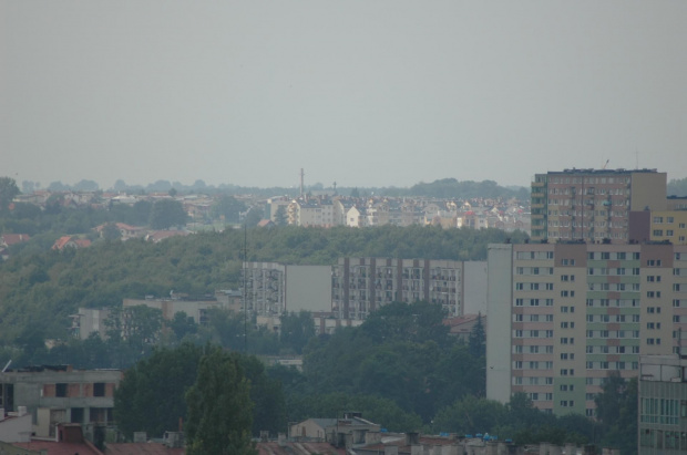 Zdjęcia Lublina z Wieży Trynitarskiej - widok na zachodnie krance miasta. W oddali jedno z nowszych osiedli BOTANIK i fragment Slawina #Lublin