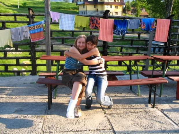 Asik z Tytą i złamaną nogą:) Zakopane 2006