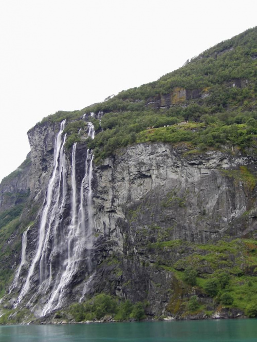 Wodospad Seven Sisters - Geirangefiord -Norwegia