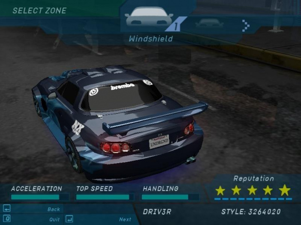 Mój samochód z NFS Underground