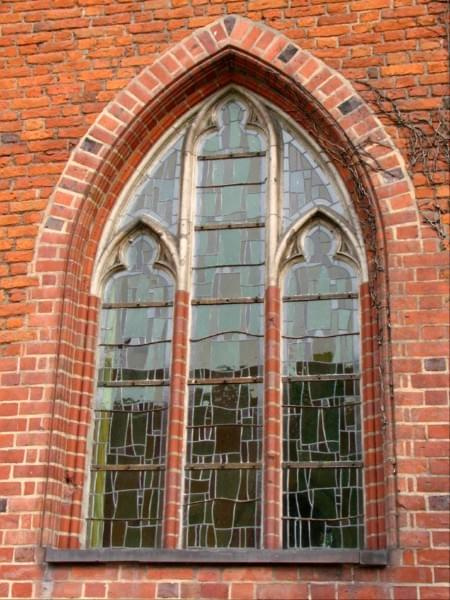 Malbork - okno zamku ściany gościńca