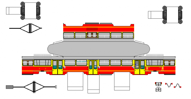 #MPK #KomunikacjaMiejska #rysunek #model #autobus #paperbus #tramwaj
