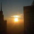 Warsaw, misty morning