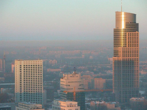 Warsaw, misty morning