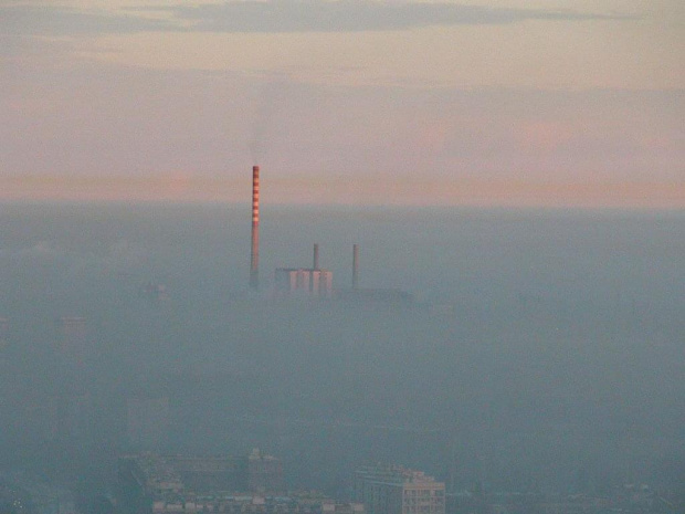 Warsaw, misty morning