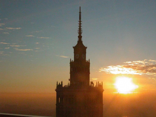 Warsaw, misty morning