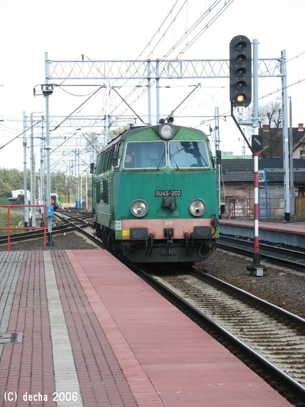 03.05.2006 - Rzepin. SU45-202 po przyprowadzeniu osobowego 5883 (Frankfurt/O - Poznań Gł.)