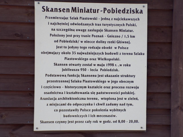 Miniatury zabytków Pobiedziska- Skansen 2005 r.