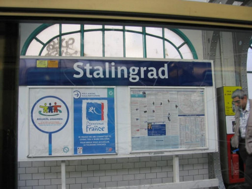 Paris 08.2006 stacja metra. #Paris #Paryż #Stalingrad #metro #stacja