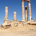 Jordania - Amman. Ruiny świątyni Herkulesa.