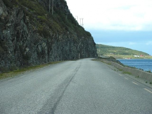 droga nad Porsangerfjorden