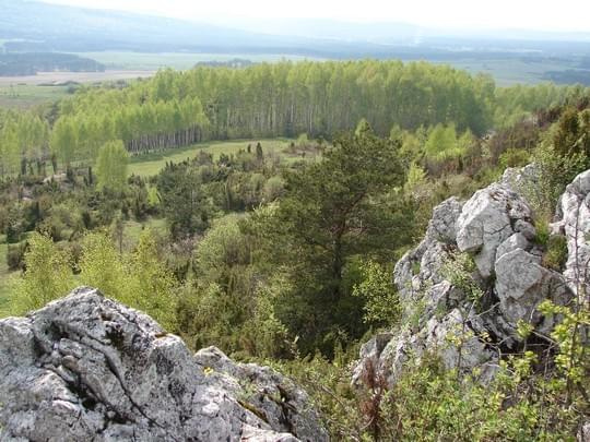 Widok ze szczytu na zachód