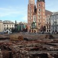 prace archeologiczne pna Rynku Głównym