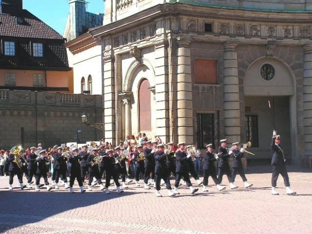 Zmiana warty Pałac Królewski w Sztokholmie