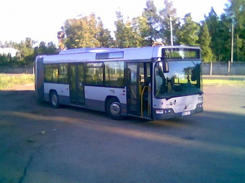 Autobus miejski w Wilnie, przyjechał nim litewski Polak, który wytłumaczył nam drogę przez Wilno