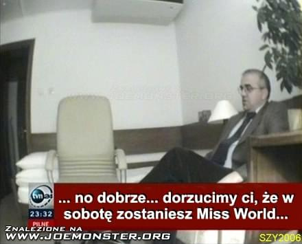 Miss beger #begger #RenataBegger #MissWorld #korupcja #tvn #renia #miss #world