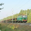 30.09.2006 Kunowice-Rzepin ET22-577 z próżnymi platformami w kierunku Rzepina