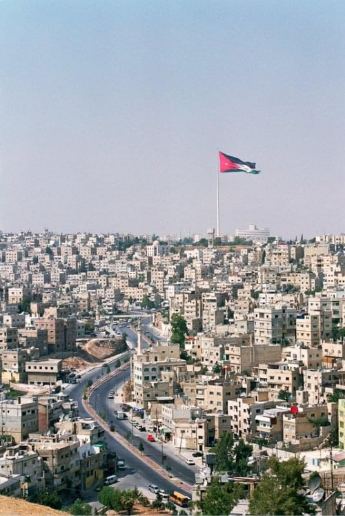 Widok z Cytadeli na miasto #Amman #Jordania #Petra #GóraNebo