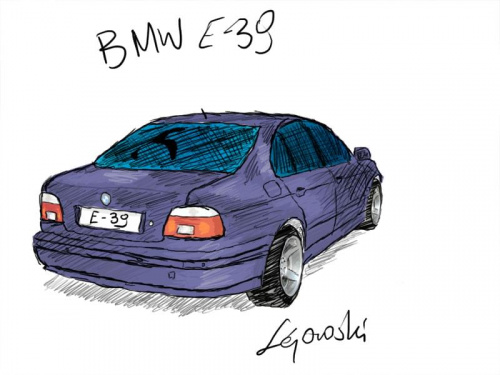 BMW E39 /drugi szkic, piętnaście warstw