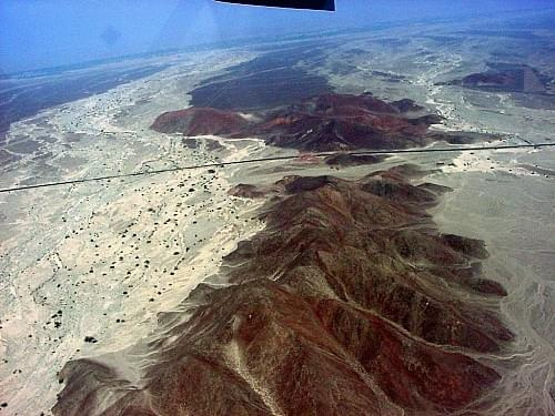 Widok na petroglify niedaleko Nasca, Peru