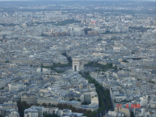 Paris VII (7. dzielnica Paryża) - widok z 3, piętra Wieży Eiffela #PiętraWieżyEiffela