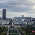 Paris VII (7. dzielnica Paryża) - widok z 1. piętra Wieży Eiffela