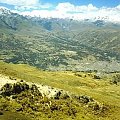 Widok na miasto Huaraz, Peru