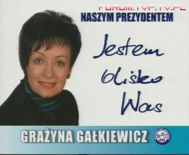 Grażyna Gałkiewicz - kandydat na Prezydenta Miasta Łodzi. Wybory samorządowe 2006, województwo łódzkie. #wybory #Wybory2006 #WyborySamorządowe #SpotyWyborcze #kandydaci #SpotWyborczy #PłatneOgłoszenieWyborcze