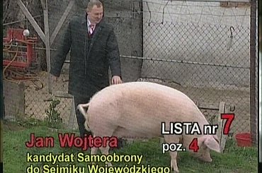 Jan Wojtera - kandydat Samoobrony RP do Sejmiku Wojewódzkiego. Wybory samorządowe 2006, województwo łódzkie. #wybory #Wybory2006 #WyborySamorządowe #SpotyWyborcze #kandydaci #SpotWyborczy #PłatneOgłoszenieWyborcze