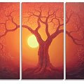 #drzewo #natura #malarstwo #kolor #kompozycja #ZachódSłońca #pejzaż #krajobraz #światło