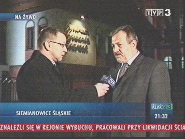 Tragedia w KWK Halemba w oczach telewizji.
www.TVPmaniak.tv.pl