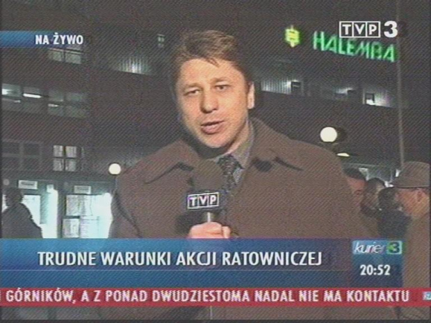 Tragedia w KWK Halemba w oczach telewizji.
www.TVPmaniak.tv.pl