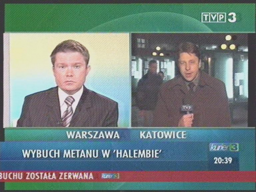 Tragedia w KWK Halemba w oczach telewizji.
www.TVPmaniak.tv.pl