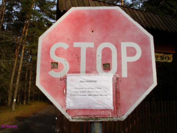 Stop #TabliceDrogowe #ZnakiDrogowe #Remes #Rower #Pisz #Mazury