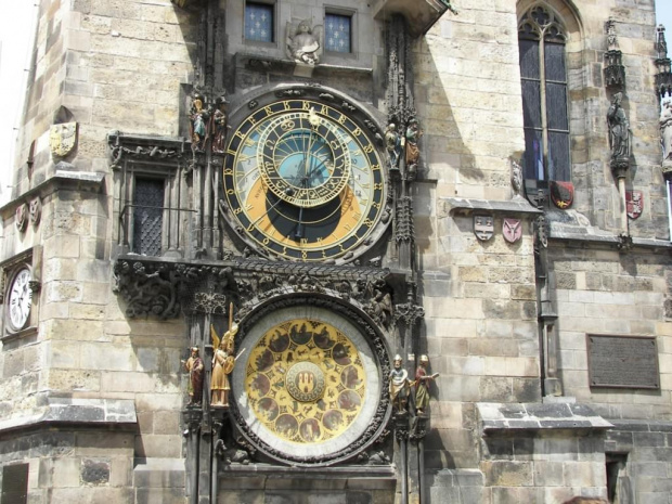 XV-wieczny Zegar astronomiczny Orloj #Praga #Rynek #Zegar #Ratusz #Miasto