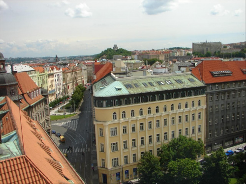 Wieża Jindřišska - widok na miasto #Praga #miasto #stolica