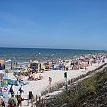 Zatłoczone plaże w Białogórze