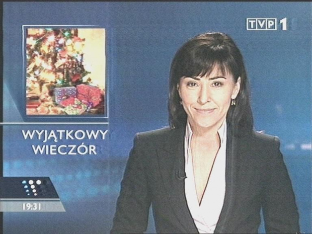 Wigilijne wydanie "Wiadomości". www.TVPmaniak.tv.pl