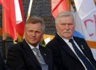Aleksander Kwaśniewski i Lech Wałęsa