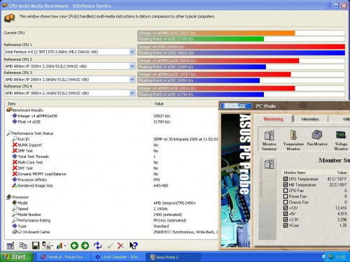 Moj mały overclocking na Pentagramie :)