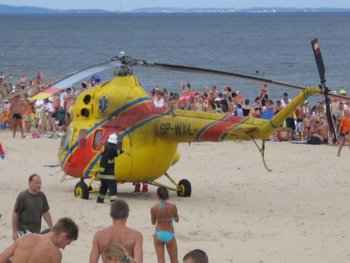 #helikopter #plaża #Sobieszewo #morze #Bałtyk