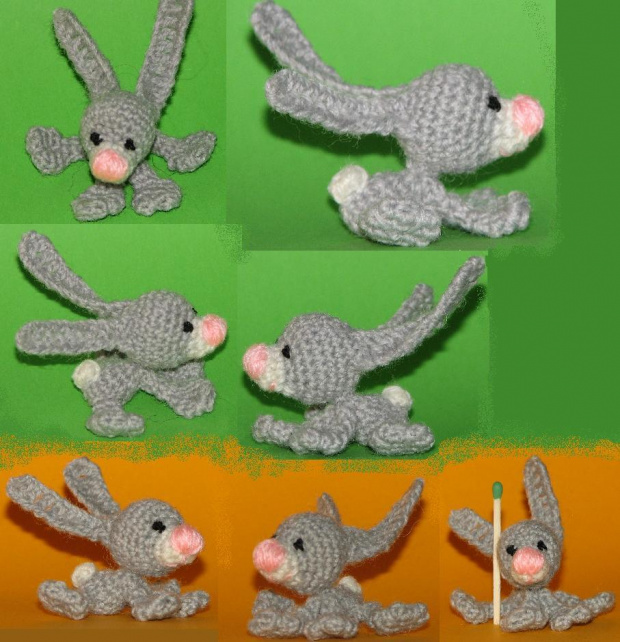 Zajączek dla Marigold19 :). #królik #króliczek #maskotka #szydełko #crocheted