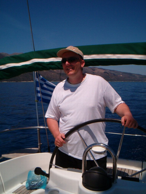 Rejs Grecja 2005. Kwiecień-maj, morze jońskie, Korfu, Zakynthos, Levkas, Itaka, Kefalonia, jacht Oceanis 461, załoga 7 osób.
