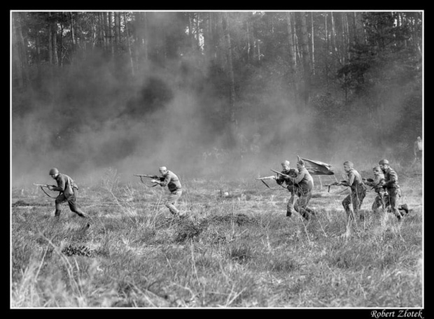 Szturm wojsk Radzieckich na pozycje nieprzyjaciela