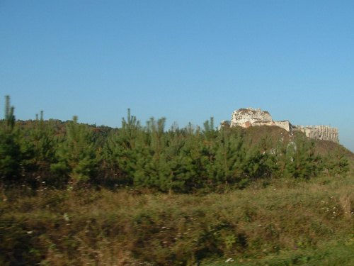 Ruiny zamku Rabsztyn od południowo-wschodniej strony